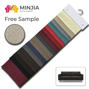 High Quality 100 Polyester Linen Look Sofa Fabric Soft Hand Feel Upholstery Linen Like Sofa Fabric Telas Tapicera Sofa Fabric