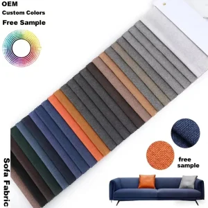 High Quality 100% Polyester Plain Dyed Sofa Fabric
