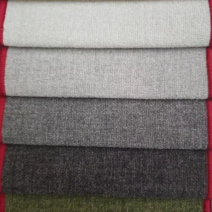 High Quality 100% Polyester Slub Woven Linen Look Fabric Eco Friendly Abrasion Resistant Upholstery Home Textiles Interlock