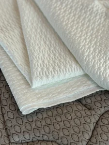 High Quality 100% Polyester Tricot Knitted Jacquard Yarn Dyed Stretch Cooling Mattress Fabric for Summer