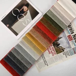 High Quality 100% Polyester Woven Dyed Breathable Tear-Resistant Shrink-Resistant Plain Chenille Customized Color Medium Weight