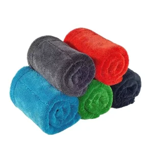 High Quality 1200gsm 600gsm Custom Size Car Wash Towel Twisted Loop Microfiber Car Drying Towel Micro Fiber Towel for Car