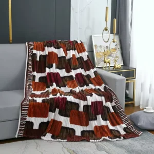 High Quality 2 Ply Size Winter Raschel Throw Blanket Soft Thick Polyester Floral Cartoon Solid