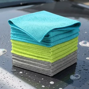 High Quality 40*40cm Microfiber Towel Warp Knitted Polishing Cleaning Cloth Lint Free Home Car Kitchen Detailing Dish Towel