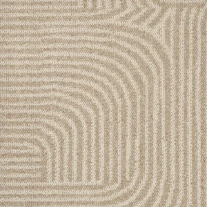 High Quality 570 G/m² Commercial Carpet Tiles Multi-level Loop PP Carpet Tiles in Beige Color