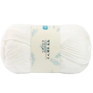 High Quality 7 Strand Milk Cottonyarnsolid Color Design Suitable for Making Baby Sweatersscarves and Blankets
