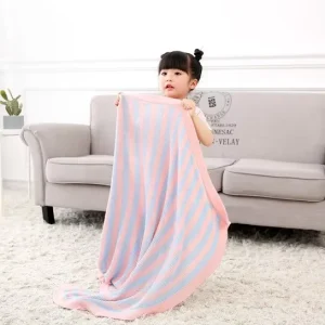 High Quality 80*100cm Super Soft 100% Bamboo Knit Throw Blanket for Baby Kids Four Seasons Lightweight Airplane Use