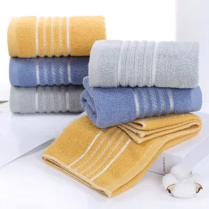 High Quality All Cotton Bath Towels Thickened and Enlarged Solid Color Strong Water Absorption Bath Washcloths