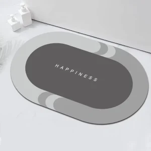 High Quality Anti Slip Super Fast Absorption Home Oval Super Absorbent Shower Bath Mats