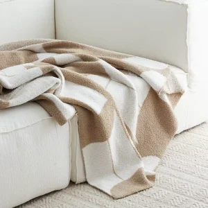 High Quality Autumn Winter Ins Style Woven Knitted Sofa Nap Blanket Luxury Throw