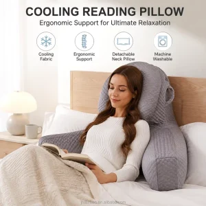 High Quality Baby Reading Pillow Ergonomic Backrest Cushion with Breathable Neck Support Pillow