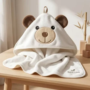 High Quality Bamboo Soft Hooded Bath Towel for Babies with Custom Manufacturer for Bathroom and Bedroom Use