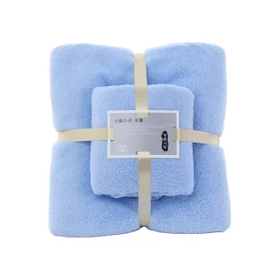 High Quality Bath Towel Sets Gift Thick Coral Fleece Soft Absorbent Bath Towel Sets