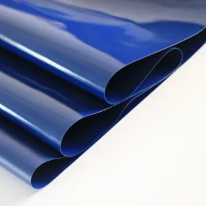 High Quality Blue Waterproof PVC Coated Warp Plain Lightweight Tarpaulin Tent Awnings Home Woven Industrial Fabric Pool Tank