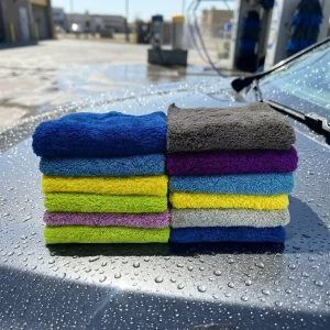 High Quality Coral Fleece Microfiber Car Towel Edgeless Quick Dry Super Absorbent Soft Drying Cloth Car Cleaning Polish Towel