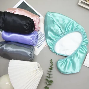 High Quality Coral Fleece Satin Luxury Eco-Friendly Cooling Hair Towel Wrap Turban Drying Hair Twist Head Towels Women Curly