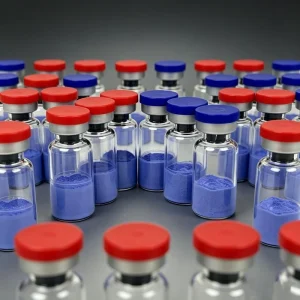 High Quality Cosmetic Grade GHK Cu Lyophilized Powder Blue Copper Raw Material