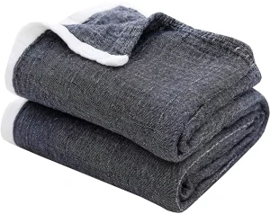 High Quality Cotton Blanket OEM Accept Bed Blankets Oeko Standard Throw Blanket for Sofa