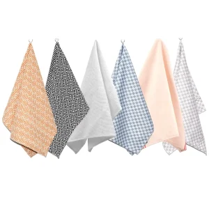 High Quality Cotton Kitchen Tea Towel Dish Towels for Kitchen Drying Soft Hand Towels with logo Custom