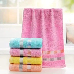 High Quality Cotton Terry Towel Absorbent Soft Face Hand Towel for Hotel Home Use