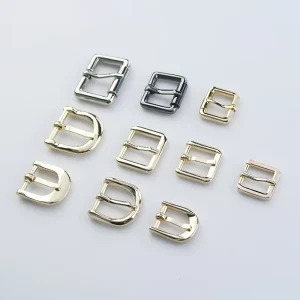High Quality Custom 22mm Luxury Belt Buckle Zinc Alloy Pin Buckle Webbing Leather Strap Waterproof Durable Trendy Shoe