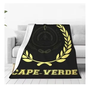 High Quality Custom Flag of Cape Verde Fashion Flannel Sofa Blanket Household Siesta Blanket for All Seasons