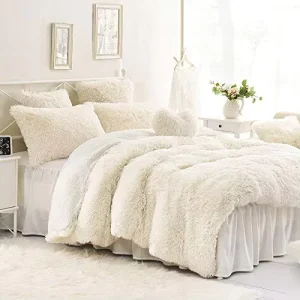 High Quality Custom Home Comfortable OEM Accept Faux Fur Bedding Comforter Sets Luxury