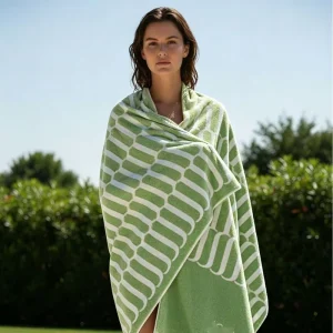 High Quality Custom Jacquard Striped 100% Cotton Turkish Bulk Beach Towel with Custom logo