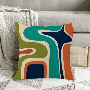 High Quality Custom Logo Geometry Digital Printing Pillowcase Thermal Transfer DIY Customized Personalized Throw Pillow Cover