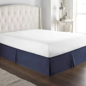High Quality Custom Made Pleated Bed Valance Anti Dust Bed Frame Cover Household Hotel Bed Skirt