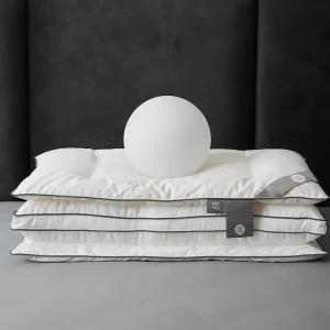 High Quality Custom Rectangle Fashion Design Soft and Comfortable Back Sleep Hotel Cotton Goose Down Bed Pillow