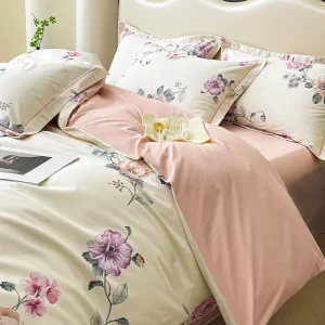 High Quality Custom Size 4 Piece Bedding Set Soft Durable Sheets & Pillowcases