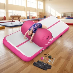 High Quality Customized Inflatable Air Track Gymnastics Air Mats Floor Tumbling Air Mats Roller Set for Sale