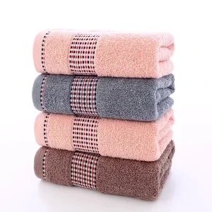 High Quality Customized Logo Comfortable Cotton Bath Towels and Tub Mats