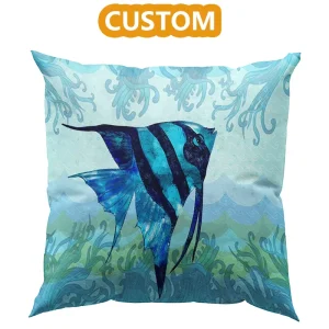 High Quality Customized Logo Square Modern Printed Sunflower Polyester Personalized Outdoor Luxury Decorative Pillows Cushions