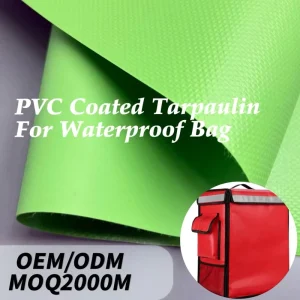 High Quality Customized Thickness Tear Resistant 610GSM 500D Waterproof PVC Tarpaulin Fabric Food Delivery Box
