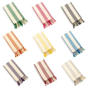 High Quality Customized Turkish Fouta Bath Towel Premium Cotton Hamam Pestemal Beach Towel
