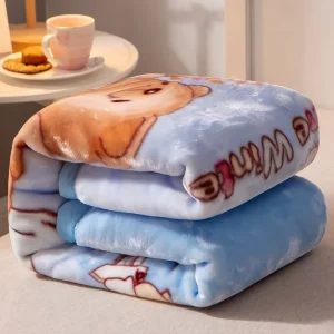 High Quality Cute Animals Patterns Super Soft Fleece Fluffy Raschel Baby Kids Blanket