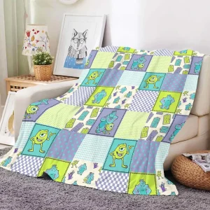 High Quality Cute Cartoon Monster Printing Blanket Children Baby Blanket Customized Fleece Flannel Throw Blankets