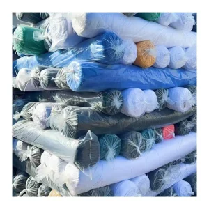 High-Quality Direct Stock Knitted Fabric 65% Polyester 35% Cotton Customizable Colors for Home Textiles