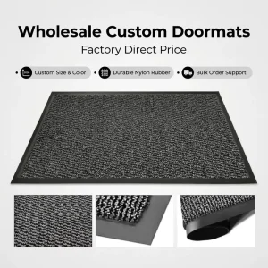 High Quality Doormats Custom Artistic Cut Pile Door Mat for Home Nylon Rubber Personal Design Rug Logo Front Door Mat