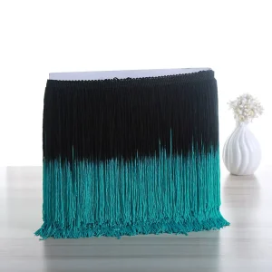 High Quality Double Gradient Color Tassel Fringe Trim for Dress Home Textiles Accessories