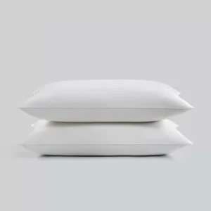 High Quality Down Filling White Luxury Cotton Cover Custom Logo Neck Pillows for Bed Sleeping Hotel Use