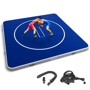 High Quality Drop Stitch PVC Floor Gymnastic Fighting Air Mattress Wrestling Air Mat Inflatable Air Track Bjj Jiu Jitsu Mma Mat