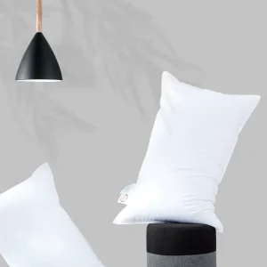 High Quality Durable Feather Pillow Solid Color 100% Cotton Queen king Goose Down Pillow for Hotel Home