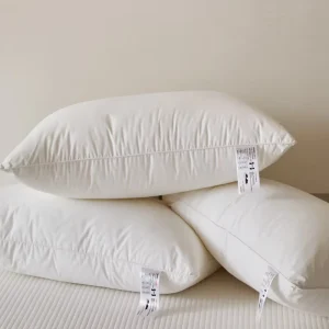 High Quality Durable Queen king Size White Rectangle Goose Feather Down Pillow Soft and comfort Sleep for 5 Star Hotel Use