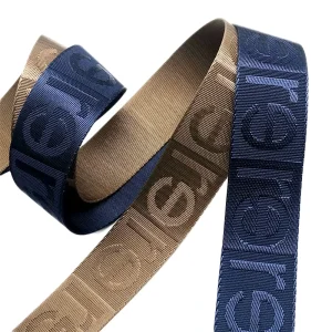 High Quality Eco Friendly 38mm 25mm Custom Logo Recycled Jacquard Nylon Webbing for Bag Webbing Straps