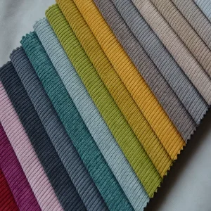 High Quality Eco-Friendly 6W Velour Upholstery Courduroy Velvet Fabric for Home Sofa Curtain Upholstery Multi Colors