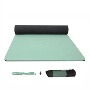 High Quality Eco Friendly Anti Slip Double Color Custom Logo TPE Sports Gym Home Exercise Yoga & Pilate Mat 8MM