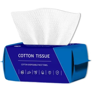 High Quality Eco Friendly Disposable Towel Non woven Cotton Tissue Face Cleaning Dry Wipes Facial Tissue